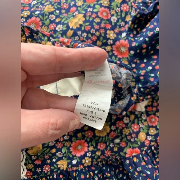 VINTAGE 80s ruffle dress size 6 - Picture 8 of 9